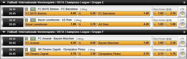 cl wettquoten cl wettquoten