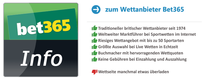 Bet365 Vorteile Info