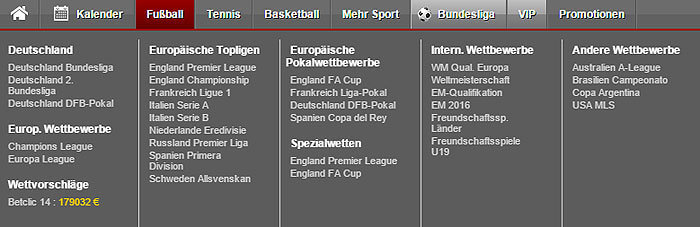 das Fussball Wettangebot bei Betclic Betclic Fussball Wetten