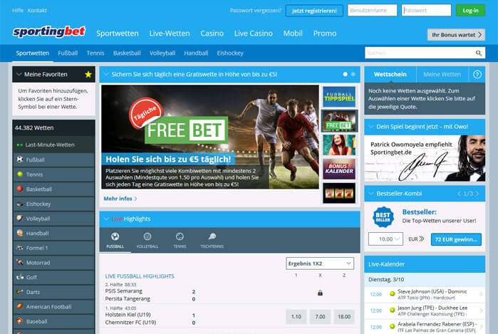 Sportingbet Sportwetten