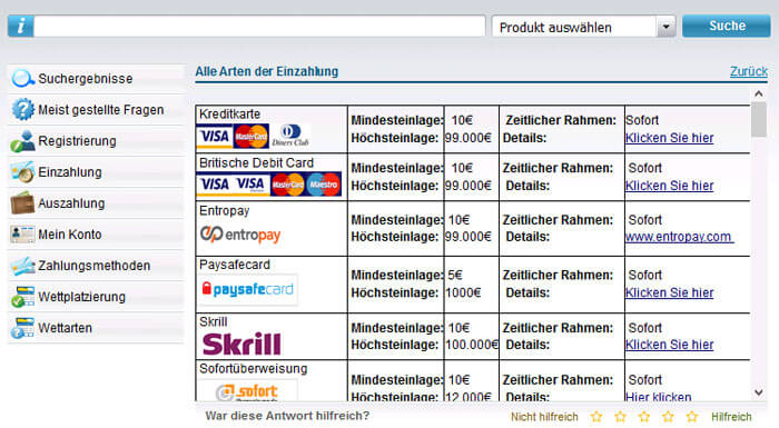 zum Wettanbieter William Hill William Hill Wettkonto Einzahlung