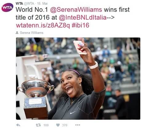 twitter-serena-williams-turniersieg-rom