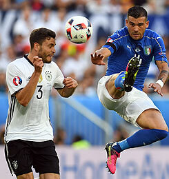 20160702_PD8369 (RM) Jonas Hector Stefano Sturaro PATRIK STOLLARZ / AFP / picturedesk.com