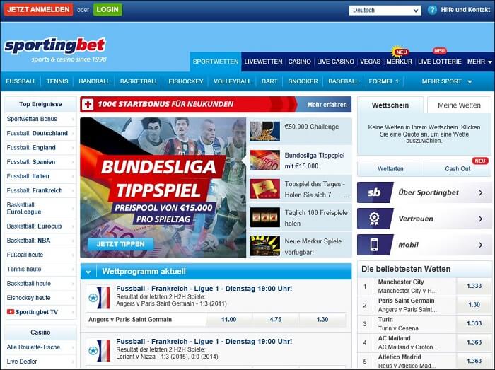 Sportingbet Website