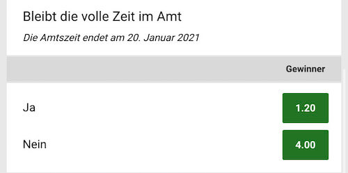 trump amtszeit ende