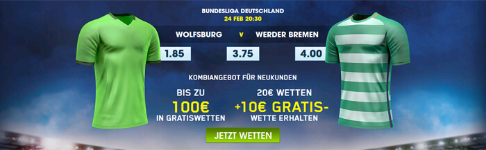 110 Euro William Hill Neukundenbonus