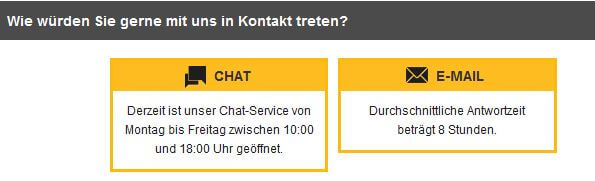 Betfair Kontakt - Chat und Email