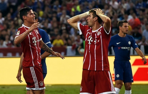 20170725_PD3731 (RM) - James Rodriguez & Thomas Müller © Mohammmed Fyrol Anwar / dpa / picturedesk.com