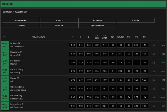 Kulbet Fussball Wetten