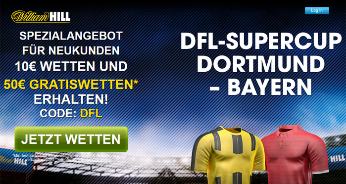 Gratiswette zum DFL Supercup bei William Hill