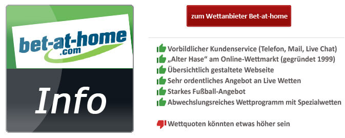 Bet-at-home Vorteile Info