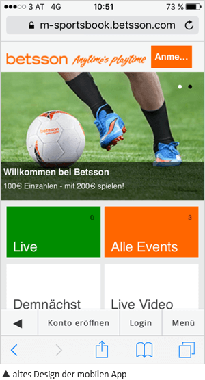 Betsson mobile App