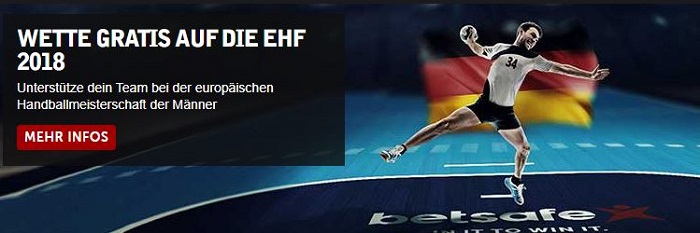 Gratiswette Handball EM 2018 bei Betsafe