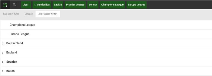Jetzt bei Unibet auf Europas Topligen wetten! Unibet Fussballwetten