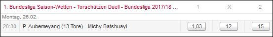 Saisonwetten Bundesliga Tipico