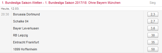 Bayern Specials Tipico