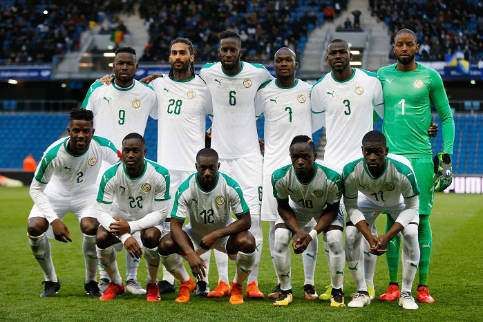 20180327_PD6177 (RM) Senegal Mannschaftsfoto CHARLY TRIBALLEAU / AFP / picturedesk.com