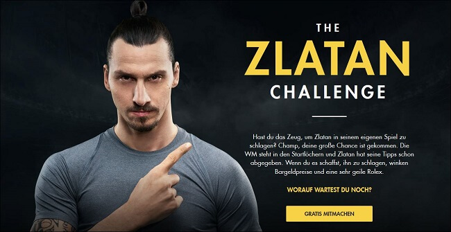 Wettfreunde Bethard Challenge mit Zlatan Ibrahinmovic