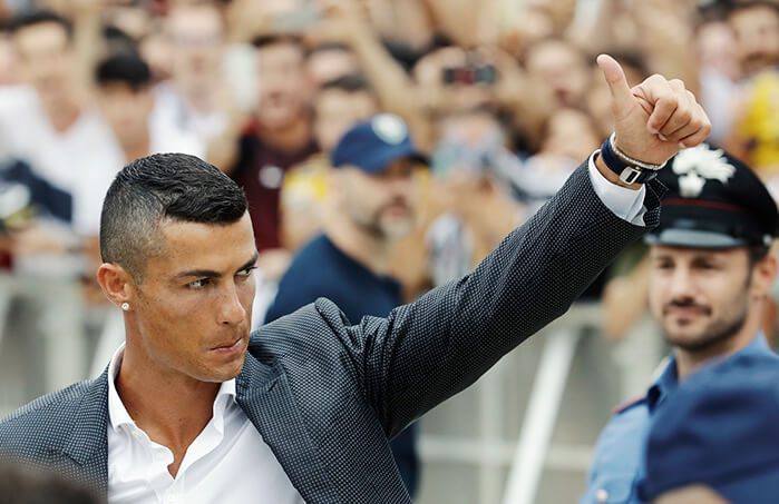 Credit: Luca Bruno / AP / picturedesk.com Ronaldo Juventus