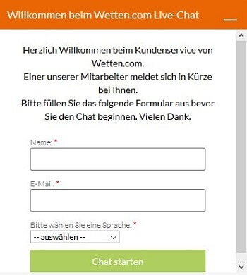 Kundenservice bei Wetten.com Wetten.com Kundenservice