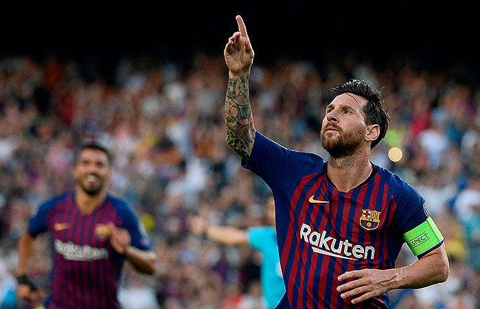 Bild zeigt Jubel von Lionel Messi FC Barcelona © JOSEP LAGO / AFP / picturedesk.com