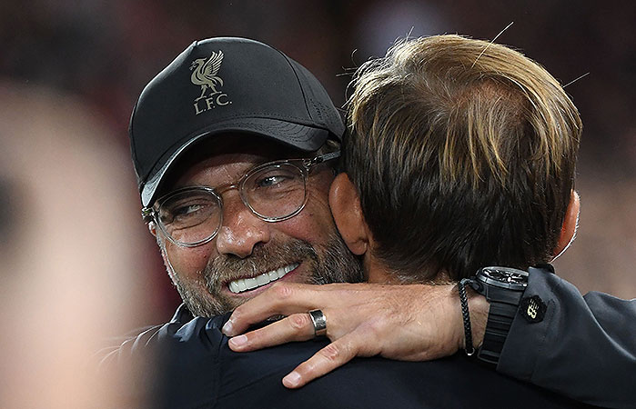 20180918_PD7561 Bild zeigt Thomas Tuchel Jürgen Klopp © PAUL ELLIS / AFP / picturedesk.com