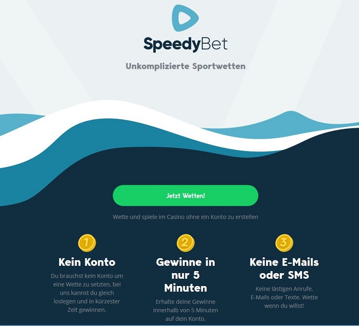 SpeedyBet Startseite