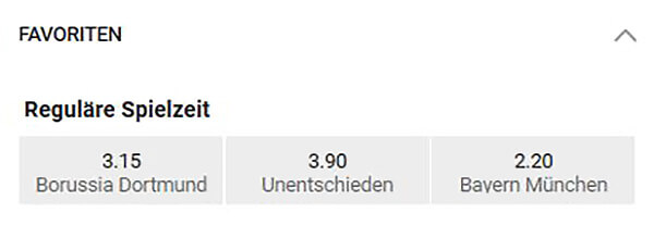 LeoVegas Wettquoten Bundesliga