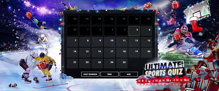 Zum Weihnachtsquiz von Bethard! Screenshot zeigt das Bethard Quiz Weihnachten