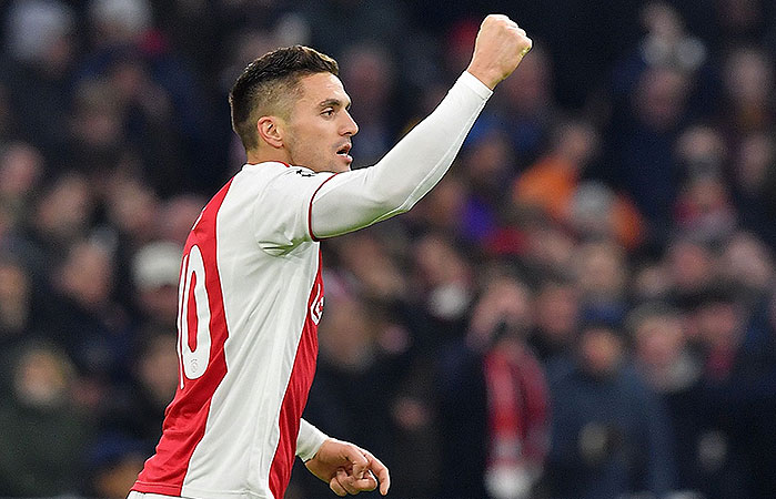 20181212_PD7728 Bild zeigt den Jubel von Dusan Tadic von Ajax Amsterdam © EMMANUEL DUNAND / AFP / picturedesk.com