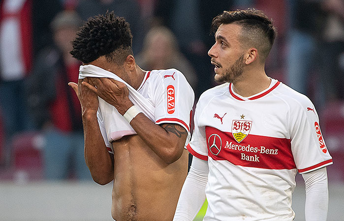 20190216_PD4843 Bild zeigt Enttäuschung beim VfB Stuttgart © Sebastian Gollnow / dpa / picturedesk.com