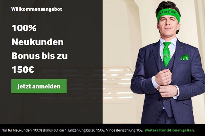 jetzt den Betway Neukunden Bonus abholen 150 Euro Betway Wettbonus