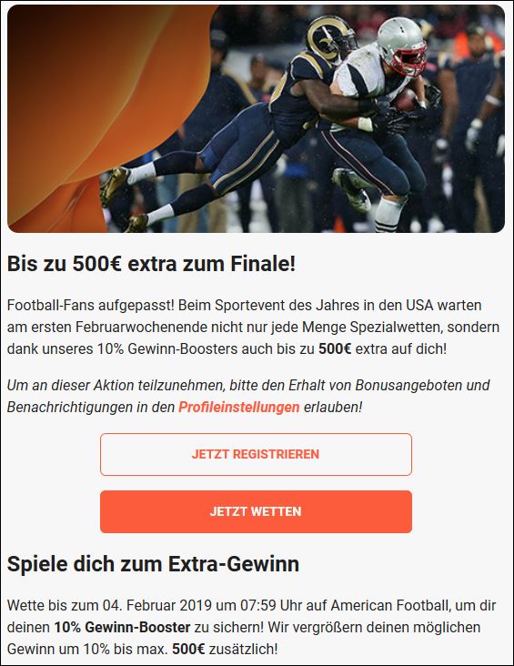 Zum Super Bowl Gewinn-Boost bei LeoVegas Super Bowl Gewinn-Boost bei LeoVegas