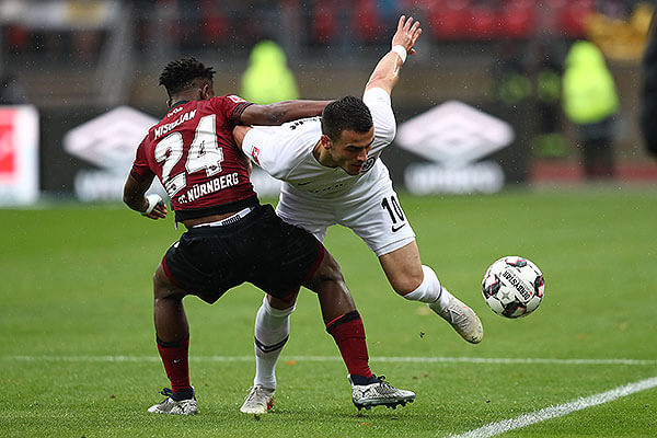 20181028_PD4127 Bild zeigt Kostic vs. Misidjan Frankfurt - Nuernberg © Daniel Karmann / dpa / picturedesk.com