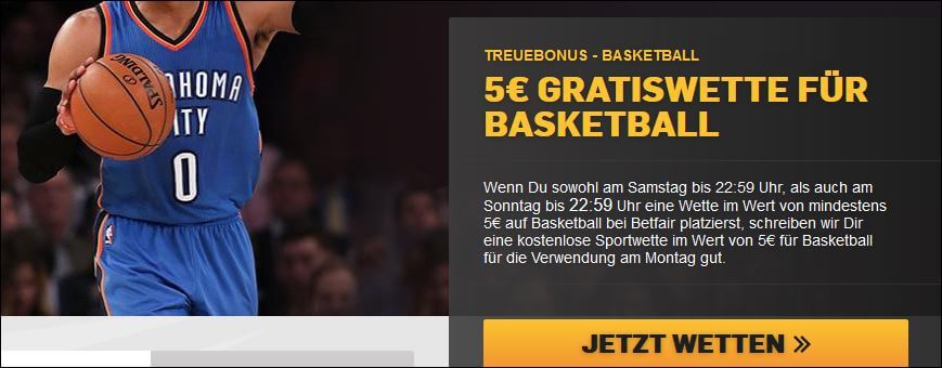 direkt zur Gratiswette! NBA Gratiswette Betfair