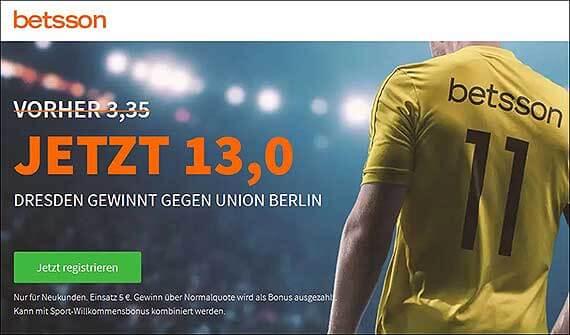 Quotenboost Dresden - Union Berlin