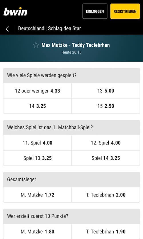 Schlag Den Star Wetten Schlag Den Star Wetten
