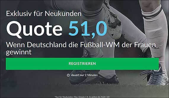 Betvictor Quotenboost Damen WM Titel Deutschland
