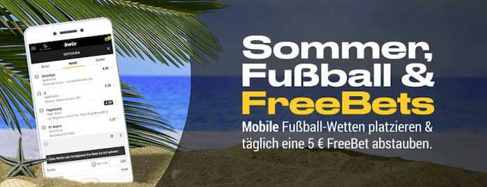 Jeden Tag 5 Euro Freebet bei Bwin abholen! Freebet Bwin