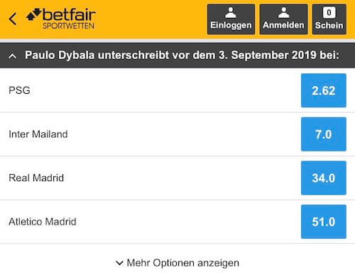 Transfer wetten