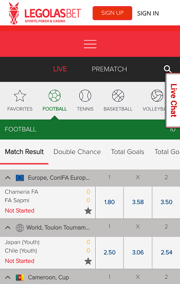 Legolas Sportwetten Test