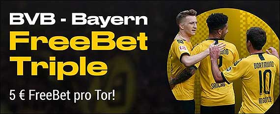 Dortmund FC Bayern Supercup Bwin Freebet Triple
