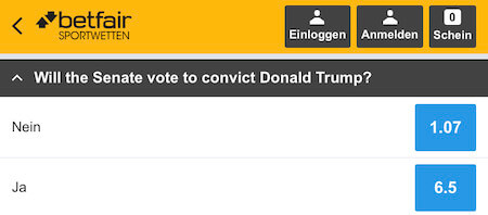 trump impeachment chancen