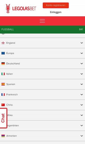 legolas Wettprogramm Fussballwetten