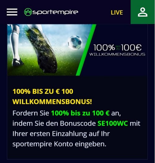 Neuer Wettanbieter 2020: Sportempire