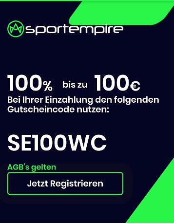 100 Euro Neukundenbonus bei Sportempire