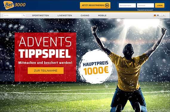 Gratis Adventstippspiel von Bet3000