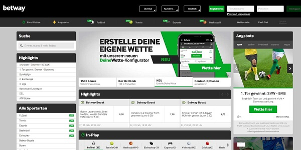 Betway wettseite home