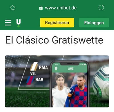 Unibet Gratiswette