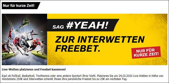 Interwetten Freebet